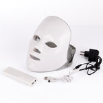 Complete LED face mask kit with remote and power adapter