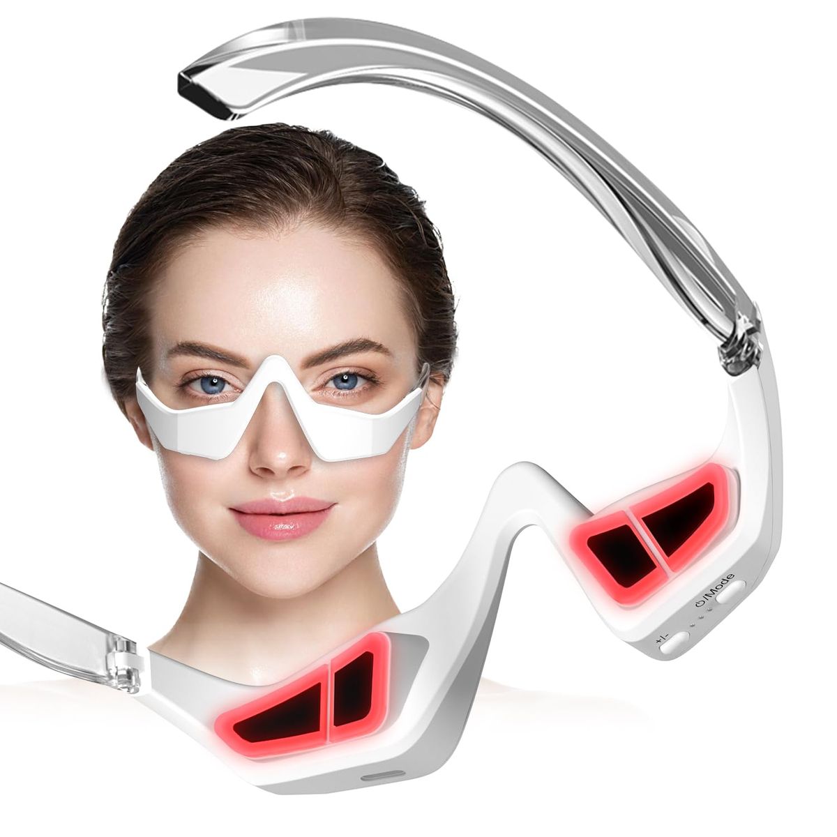 LumiEye™ Red Light Eye Massager – Eye Fatigue Relief Glasses with Under-Eye Therapy