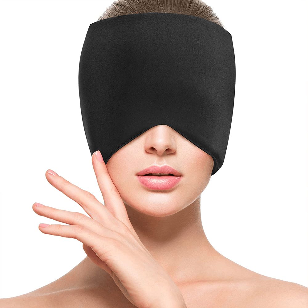 MigraineRelief™ Cooling Head Wrap – Ice Therapy Hat for Migraines, Headaches & Puffy Eyes